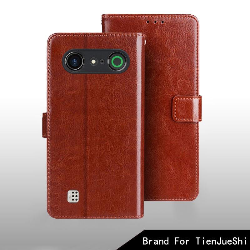 Custodia a libro magnetica con supporto in pelle per Doro Aurora A10 Accessori per telefono Doro Aurora A10