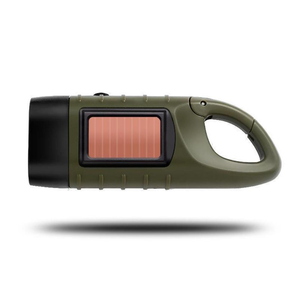 Rechargeable LED Flashlight Hand Crank Outdoor Camping Flashlight  For Fishing Boating Hiking