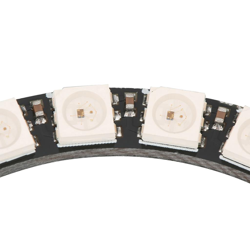 DollaTek Anello LED RGB 24 Bit WS2812 5050 Con Chip Integrato - Alimentazione 5V, Comunicazione Singolo Cavo - 6