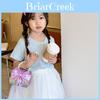 Adorable Korean Style Princess Crossbody Bag For Girls With Charming Bowknot And Pearls