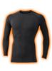 Astraia Avant Winter Compression Long Cold Weather Size Crew Black Men's Innerwear, Fleece-Lined, Sleeve, Warm, Sweat-Wicking, Quick-Drying,