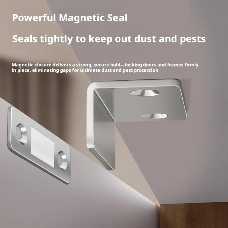 4 Sets Ultra-dünne magnetische Schrankverschlüsse Starke Tür-Magnete Stopper Unsichtbarer Klebe-Schubladen-Magnetverschluss für Küchenschrank