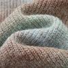 Demana Women's Fluffy Lambswool Blend Gradient Knit Cardigan