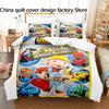 Süßes Bob der Baumeister Bettwäsche-Set 3D-bedruckte Bettbezug Kissenbezug Für Kinderzimmer Heimtextilien Einzelbett Doppelbett Queen King Größe