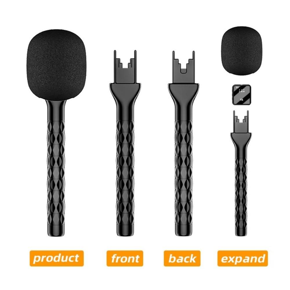 Handheld Microphone Handheld Grip Stick with Windproof Sponge Microphone Grip Stick Mic Stand