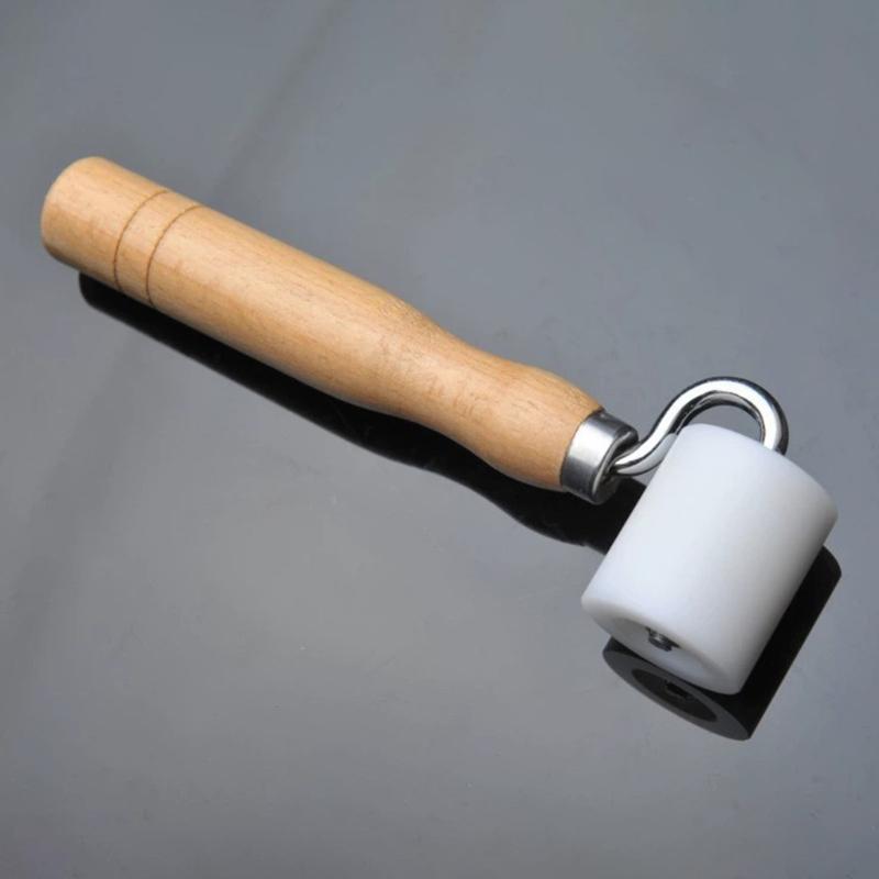 Flat Pressure Roller Wood Handle Wallpaper Roller Construction Tool Seam Rolling Tool Edge Seam Roller Enduring