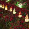 Christmas snowman ground mounted solar outdoor waterproof lawn light courtyard festive atmosphere decoration warm night light
