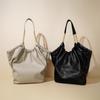 2024 Autumn/Summer Simple Casual Leather Tote Bag - Large Capacity Single Shoulder & Crossbody in New Lazy Style