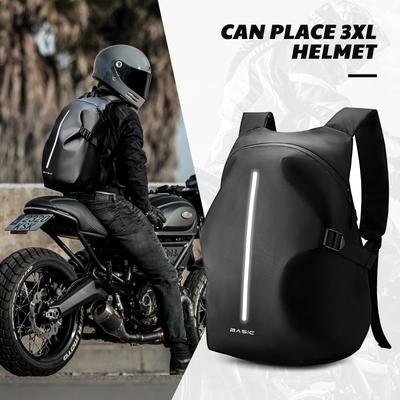 Plecak Motocyklowy, Wodoodporny Plecak na Kask dla Mężczyzn, Akcesoria Motocyklowe, Plecak Podróżny, Duża Wodoodporna Torba do Przechowywania