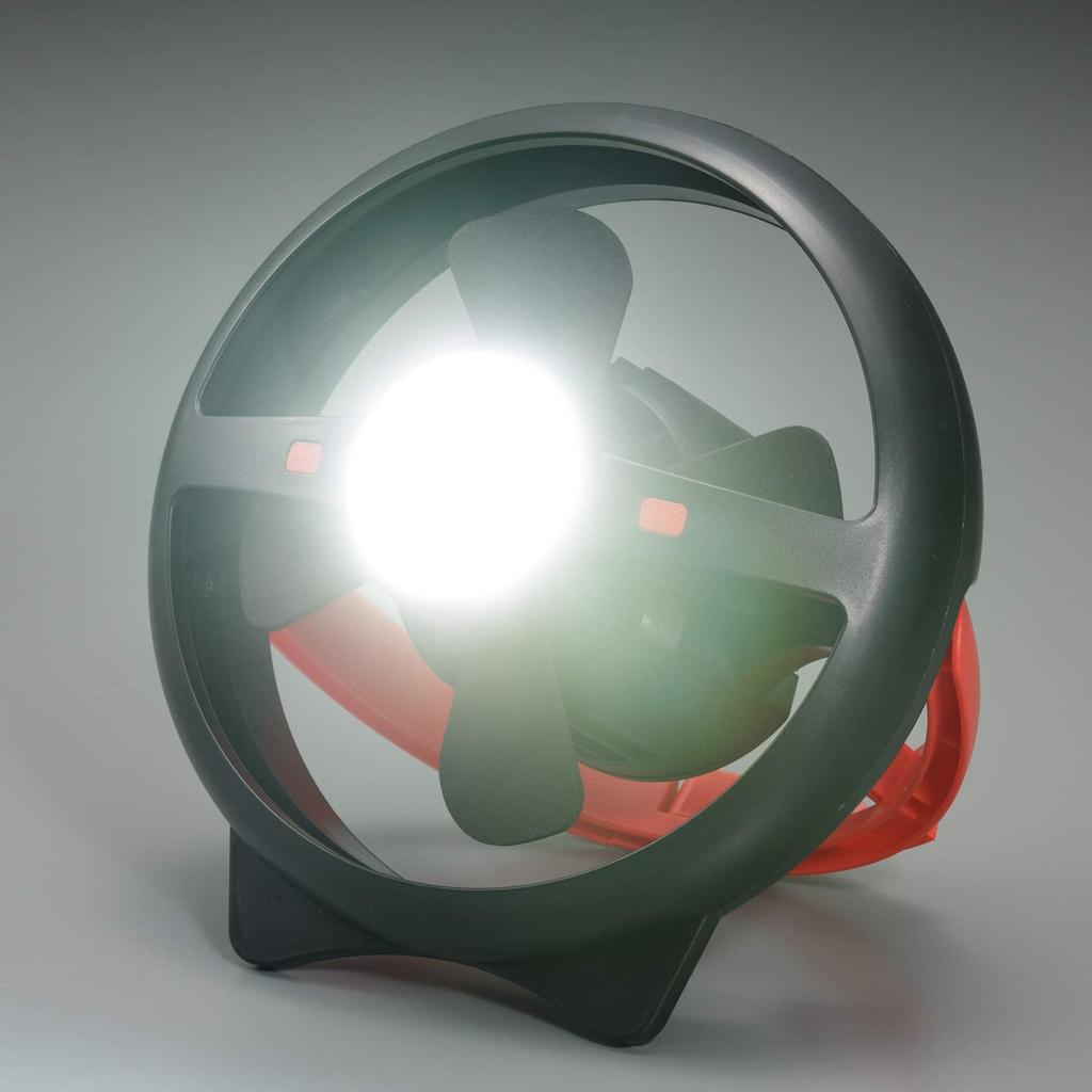 BUNDOK Fan & LED Light BD-276 Lantern Circulator for Outdoor Use