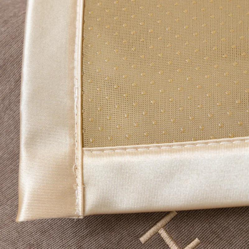 New Chenille Sofa Towel Anti-slip Solid Color Household Sofa Dust Cover Solid Letter Embroidered Decor Sofa Cover Backrest Towel