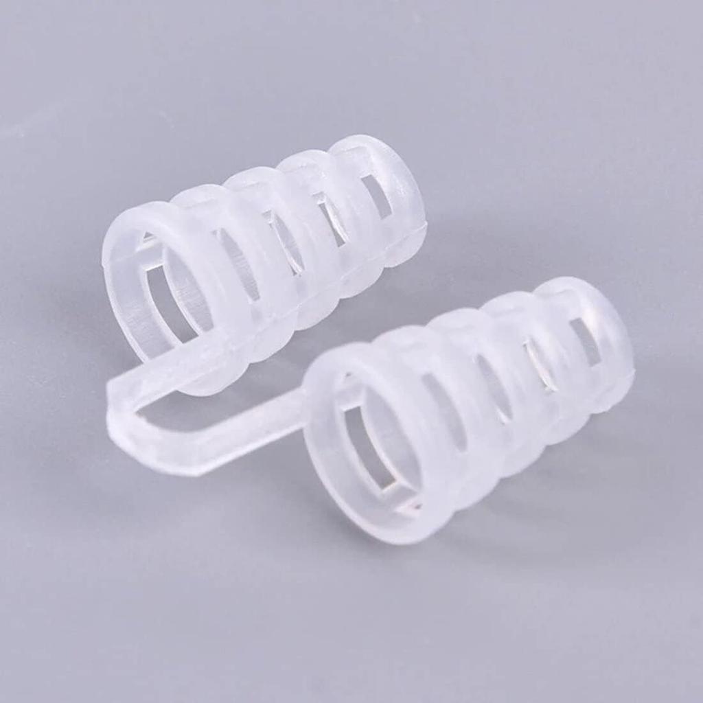 Digital Shoppy 4pcs Set Snoring Anti Snore Nasal Clip Dilators Breathe-Easy Stop Cones Congestion Aid Sleep Relieve Snore Device Health Care (10 mm)