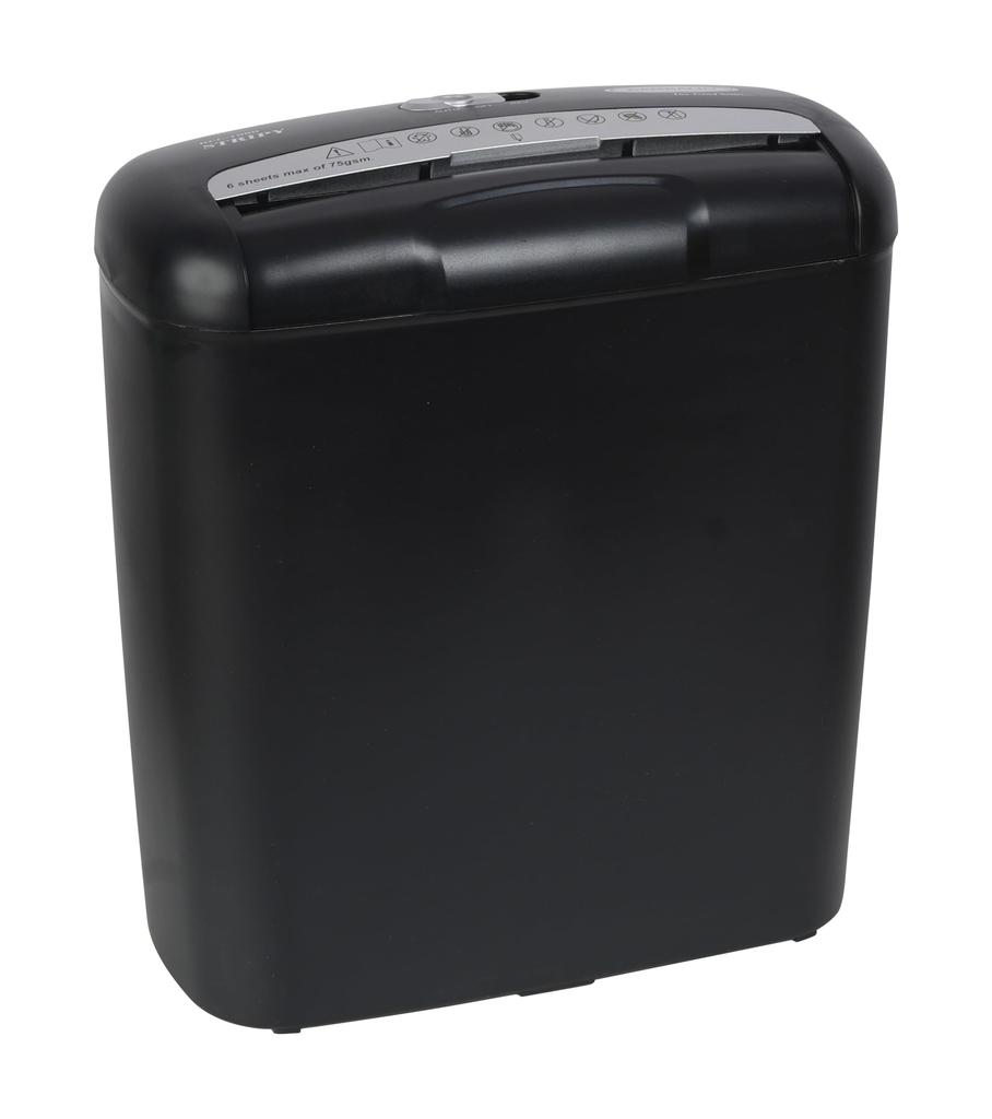 Bambalio (Bcc-1000) 6 Sheets Strip Cut Paper And Credit Card Shredder With 10 Liter Waste Basket Capacity