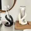 Modern Minimalist Knot Series Couple's Bathroom Toothbrush and Toothpaste Decorative Storage Rack