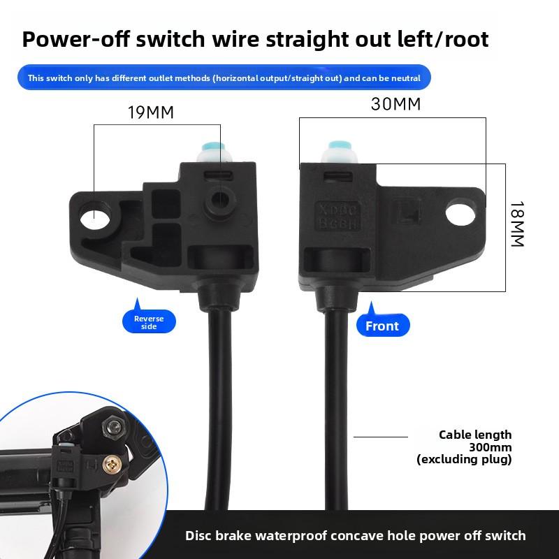 Recessed Mount Waterproof Power Cut-Off Switch for Motorcycle - Moto-Sized Battery Disconnect Switch Resistant to Water