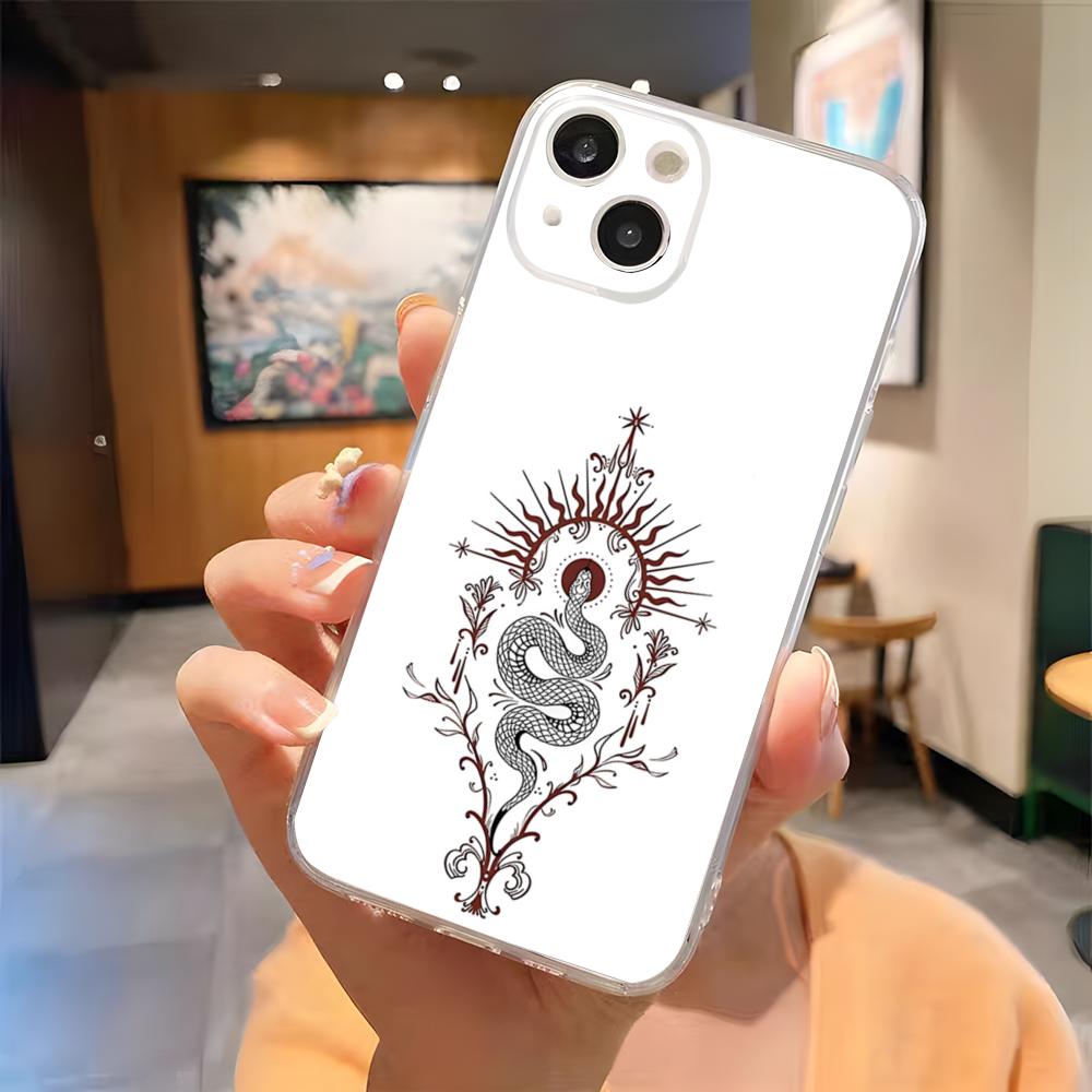 

Готический Кибер-Сигил Крест Чехол для Телефона Для IPhone 15 Pro Max 16 Pro Max 14 13 11 12 Mini Xs X Xr 7 8 Plus Se Прозрачная Крышка iPhone 16 Plus