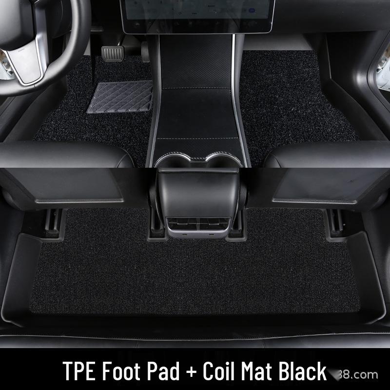 2024 Beijing BJ30 TPE Waterproof Anti-slip Wear-resistant Floor Mats Full TPE Mats + Black Circle/Custom Car Model