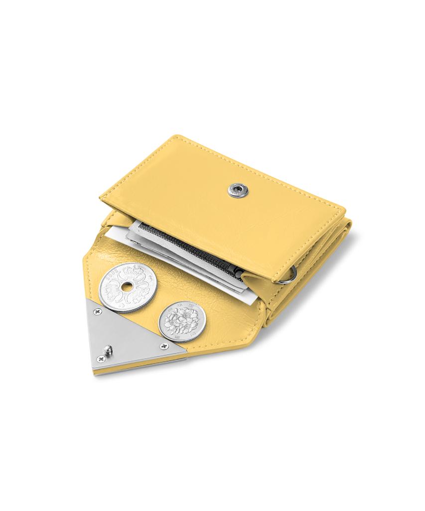 Fennec Crinkle Triangle Triple Wallet - Marigold