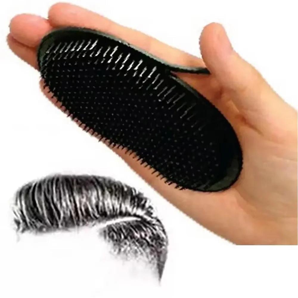 1PC Men Hair Comb Brush Scalp Massage Beard Brush Black Shampoo Brush Set Finger Hair Comb Travel Portable Pocket Hair Tools