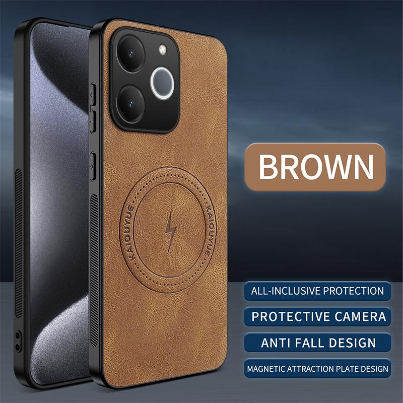 EUCAGR For Realme Note 70T/Realme Note 70 Note70 Case Simple Stylish Magnetic Suction PU Leather Skin-friendly Anti-drop Cover