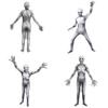 Creepypasta Horror Prop The Rake Morphsuit Costume For Kids And Adults