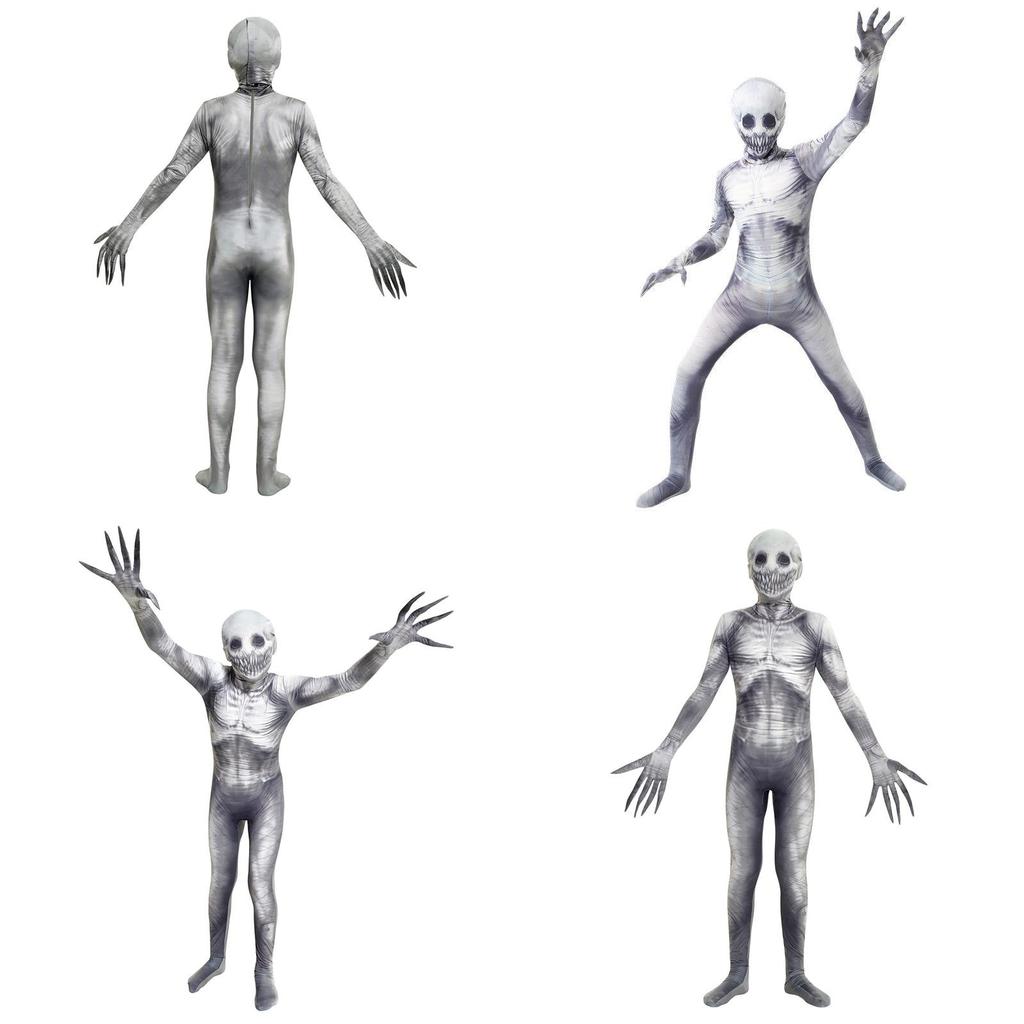 Creepypasta Horror Prop The Rake Morphsuit Costume For Kids And Adults