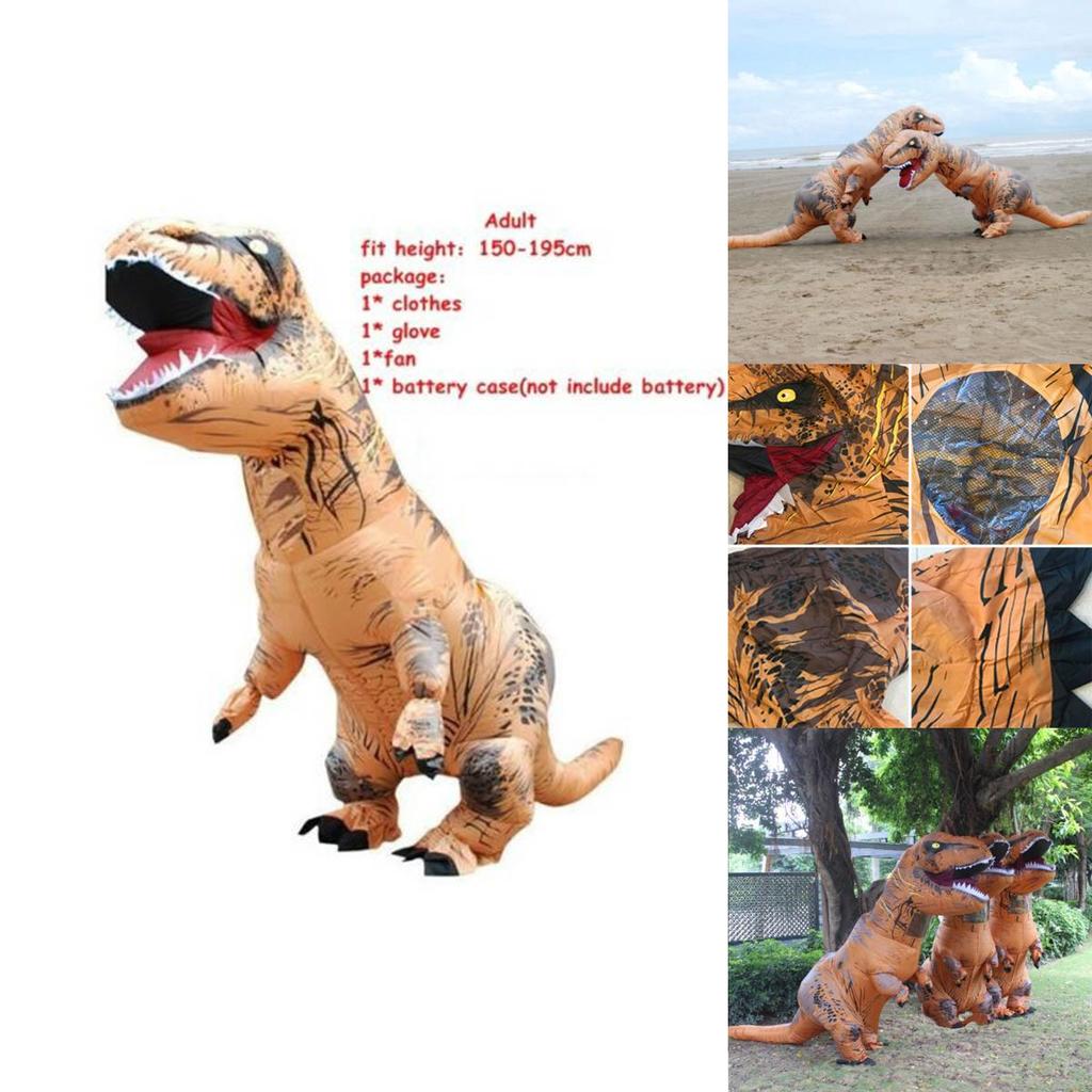 Fantastico Costume Gonfiabile da T-Rex Adulto per Feste in Costume Indimenticabili