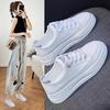 Scarpe da Donna Moda Traspiranti Scarpe Basse da Donna con Zeppa Scarpe Bianche da Donna Casual Scarpe Rialzate Zapatos Mujer