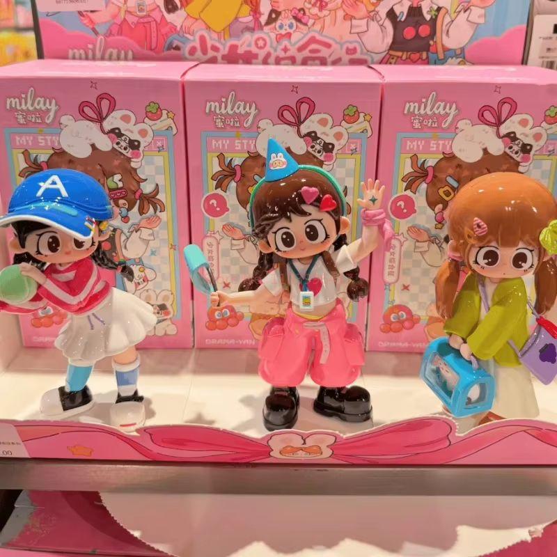 Genuine Milay Mila Girl Syndrome Series Blind Box Fashion Play Doll Girl Bestie Model Toy Desktop Collection Ornament Xmas Gifts