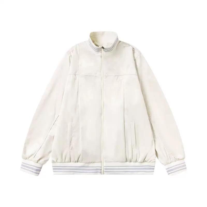 ZYLLO Streetwear Solid Color Zipper Cotton Jacket Winter Stand Neck Outwear Windbreaker Jacket