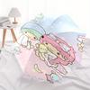 Little Twin Stars,Sanrio Characters Automatic opening and closing folding umbrella with 8 rib frame and compact travel design,perfect for