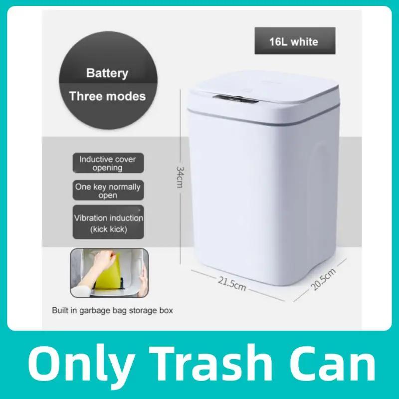 12/16L Smart Papperskorg Automatisk Sensor Papperskorg Elektrisk Avfallskorg Vattentät Papperskorg För Kök Badrum Återvinning Skräp
