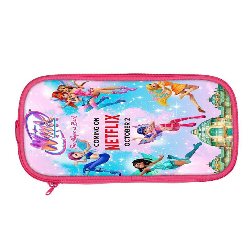 Winx Club Pencil Case Double Layer Storage Organizer For Students And Kids