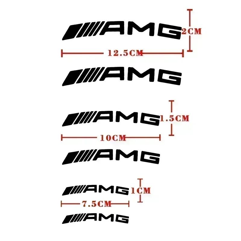 FVNH3 6PCS Car Brake Caliper Sticker Heat Resistant Decal For Mercedes Benz AMG W206 W204 W205 W212 W213 W221 W222 W223 W251 W464