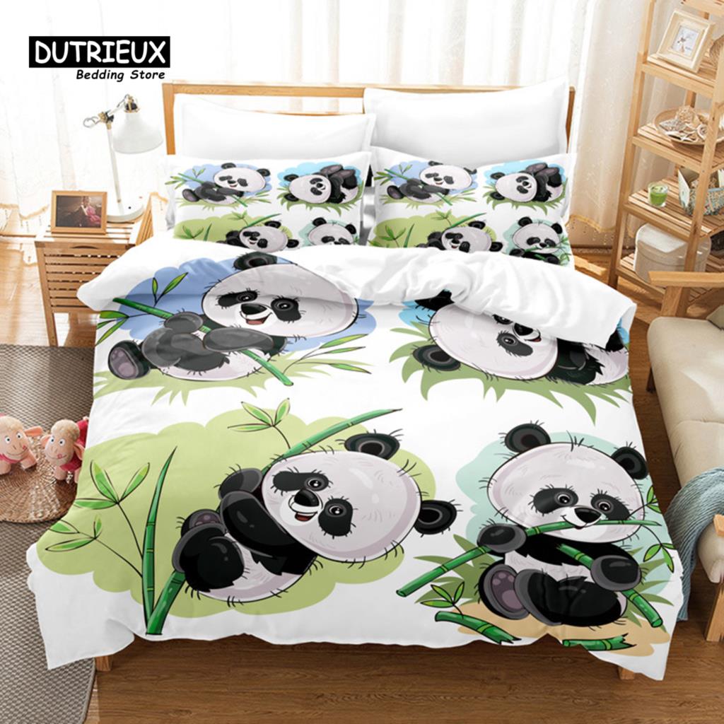 3-teiliges Bettwäsche-Set, Mädchen und Einhorn Bettwäsche-Set, Weiche Bequeme Atmungsaktive Bettbezüge, Für Schlafzimmer Gästezimmer Dekoration