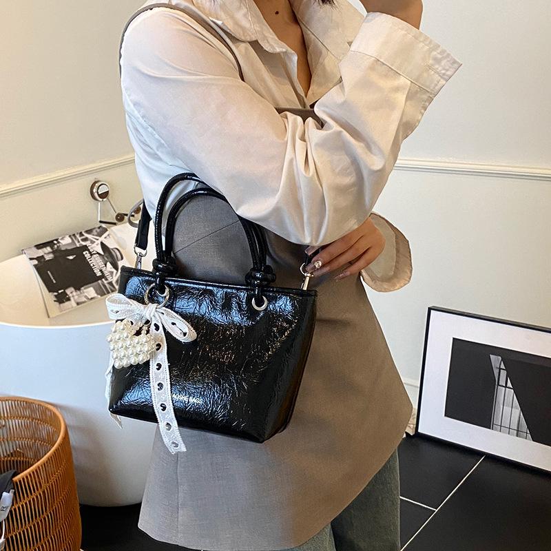 Solid Color Handbag Women's New Fashion Shoulder Messenger Bag
