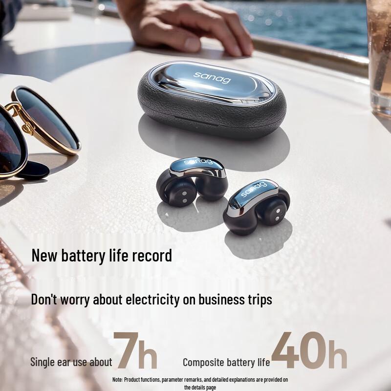 SANAG S9S AI Ear-Clip Open-Style Bluetooth Headphones