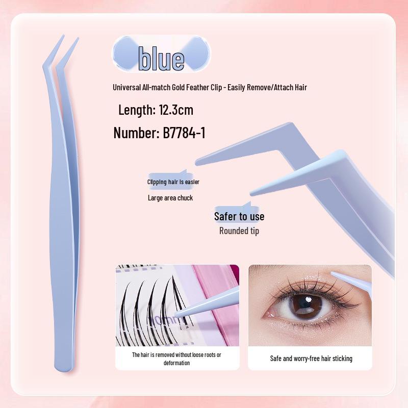 Self-Adhesive Natural Fishtail False Eyelashes - Beginner-Friendly, No Glue Needed, Wide Band
