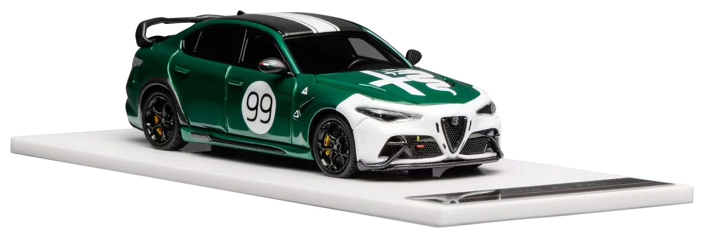 

FREESTYLE MOTORHELIX Alfa Romeo Giulia GTAm Green Livery Finished Product MH64009GT 1/64 Two-Tone