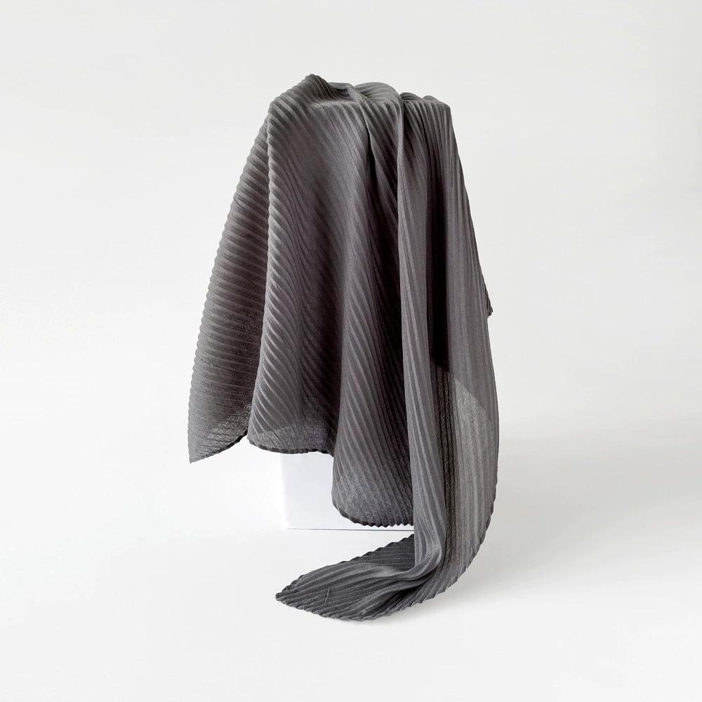 90*90cm Pleated Cotton Linen Square Scarf For Women Muslim Hijab Scarves Shawls Solid Headscarf Wraps Islamic Turban Headband