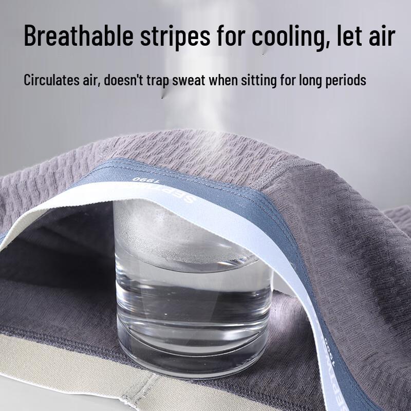 SEPTWOLVES Men's 7A Antibacterial Breathable Boxer Briefs