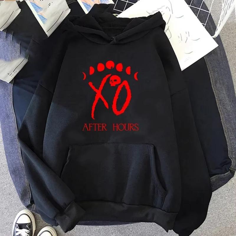 Singer The Weeknd Men's Sweatshirt Autumn and Winter Street Leisure Fitness Jogging Sports Adult Hooded Pullover