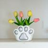 Cat Paw Vase Soft Enamel Artistic Flower Arrangement Vase TV Cabinet Home Living Room Decoration Accessory