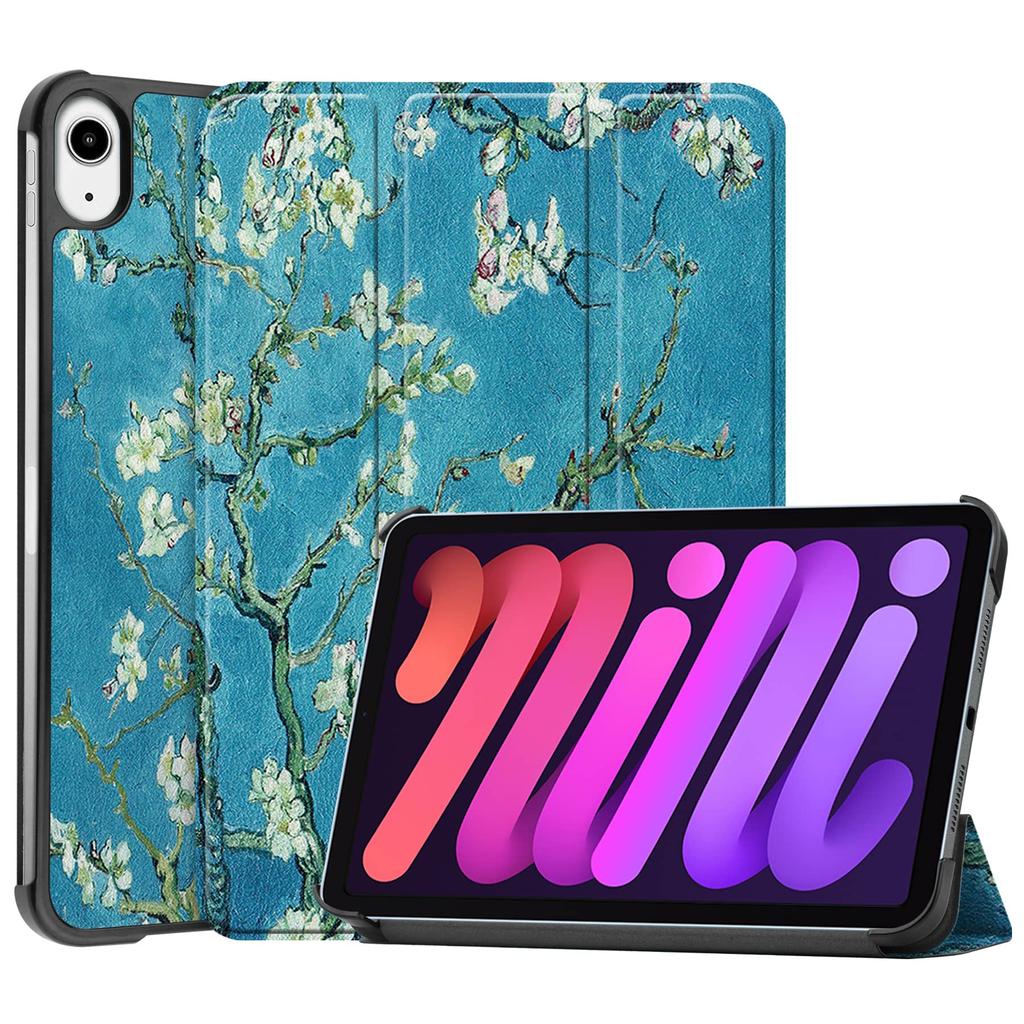Case for iPad Mini 7 6 8.3'' with [Tri-fold Stand + Auto Wake/Sleep], Colorful Premium PU Leather Case Shockproof Hard Shell