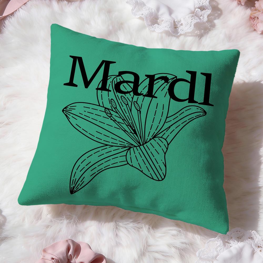 Brand M-Mardi MercrediS Cushion Cover Premium Comfort Reversible Pillow Cove -Two In One Design for Any Room & Car Interior