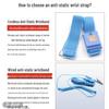 Anti-static Cordless Wrist Strap for Cleanroom Assembly, Blue/White Gauze Wireless Wristband