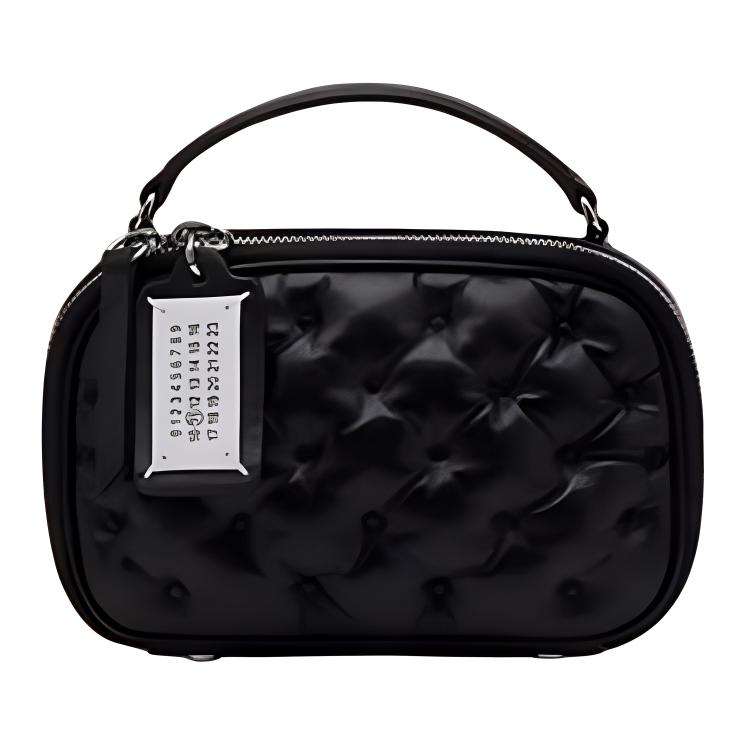 

Maison Margiela Glam Slam Quilted Design Zipper Closure Sheepskin Camera Bag Shoulder Crossbody Mini Women Bags Black SB1WB0008P6434T8013 Basic Set (Bag+Dust Bag)
