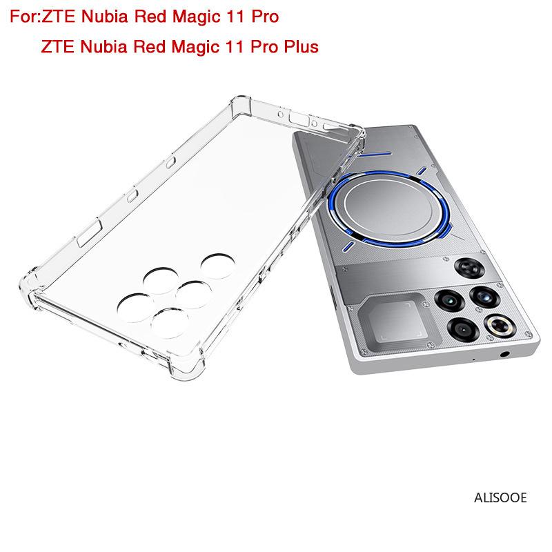 Transparente Hülle für Nubia Red Magic 11 Pro Plus Case TPU Klar Stoßfest Handy Schutz Hüllen Capa Coque