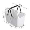Bathroom Storage Basket Plastic Handheld Large Capacity Draining Thickened Heightened Square Toiletr