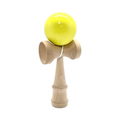Jumbo Kendama Large Light Pastel Performance Kendama for (Japanese Cup-and-Dama) - 24cm, Yellow, Wooden, Color, Display, Adults, HB-630